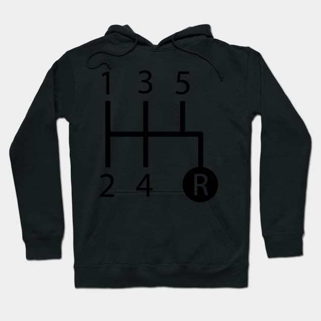 5 speed shift pattern Hoodie by Cryptid